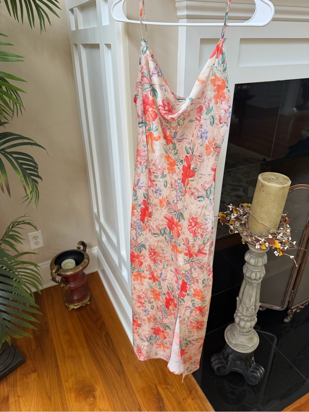 Floral Slip Dress - Prach  & Coral Floral Print